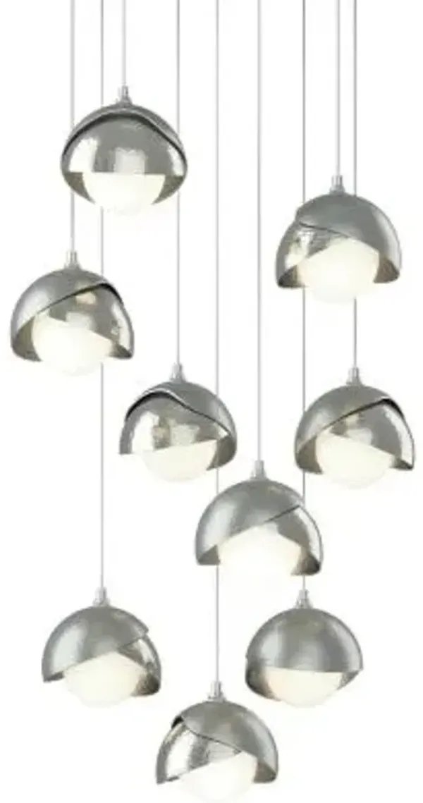 Brooklyn 9-Light Double Shade Round Multi-Light Pendant