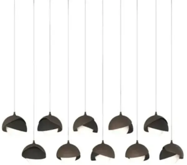 Brooklyn 10-Light Double Shade Rectangular Multi-Light Pendant