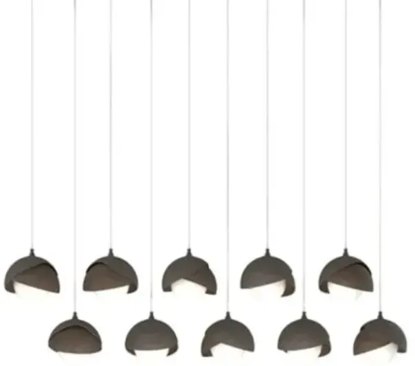 Brooklyn 10-Light Double Shade Rectangular Multi-Light Pendant