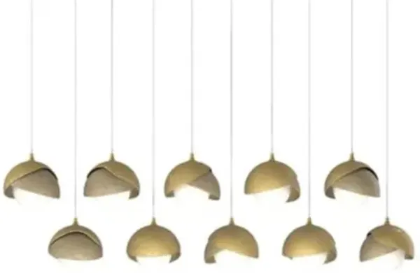 Brooklyn 10-Light Double Shade Rectangular Multi-Light Pendant