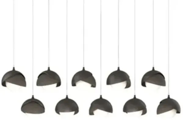 Brooklyn 10-Light Double Shade Rectangular Multi-Light Pendant