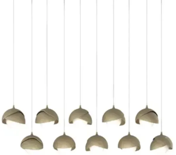 Brooklyn 10-Light Double Shade Rectangular Multi-Light Pendant