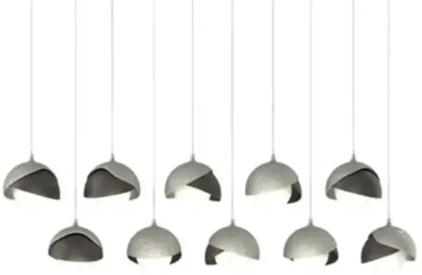 Brooklyn 10-Light Double Shade Rectangular Multi-Light Pendant