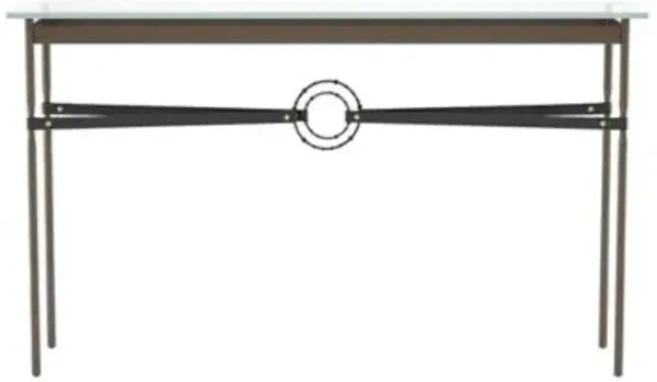 Equus Glass Top Console Table