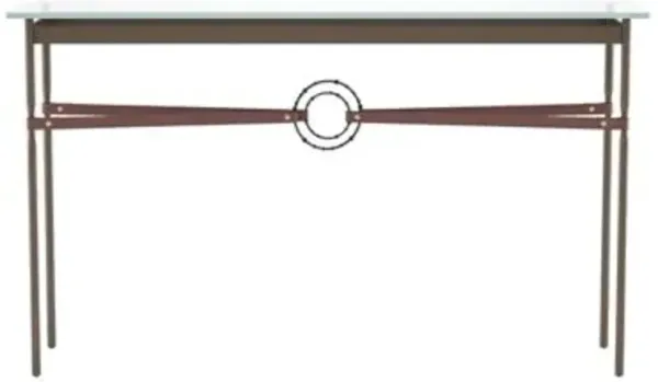 Equus Glass Top Console Table