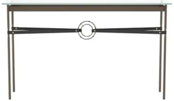 Equus Glass Top Console Table