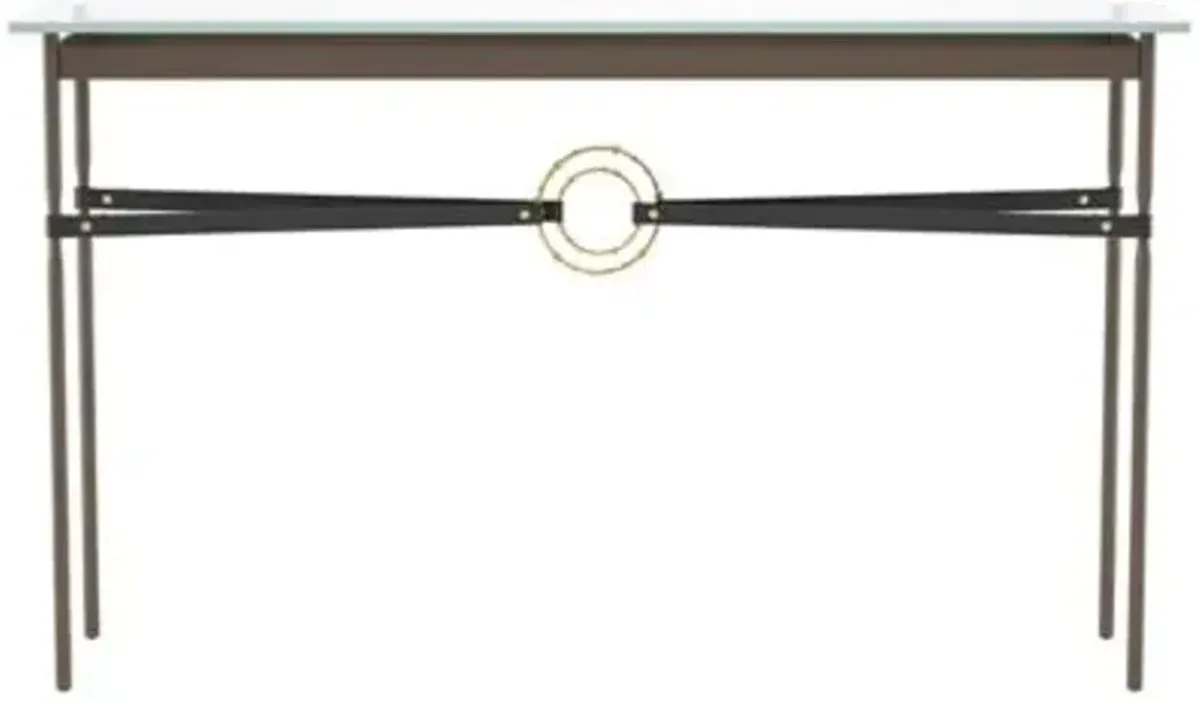Equus Glass Top Console Table