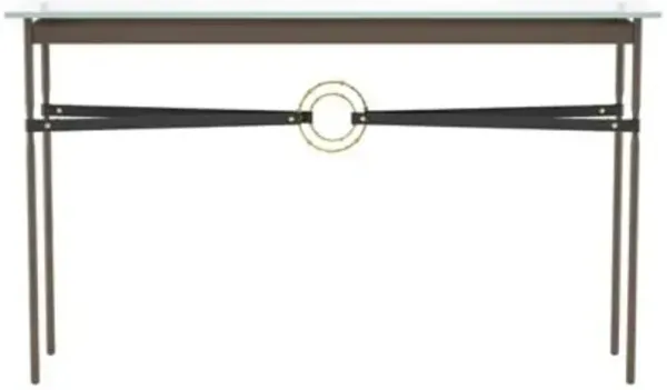 Equus Glass Top Console Table