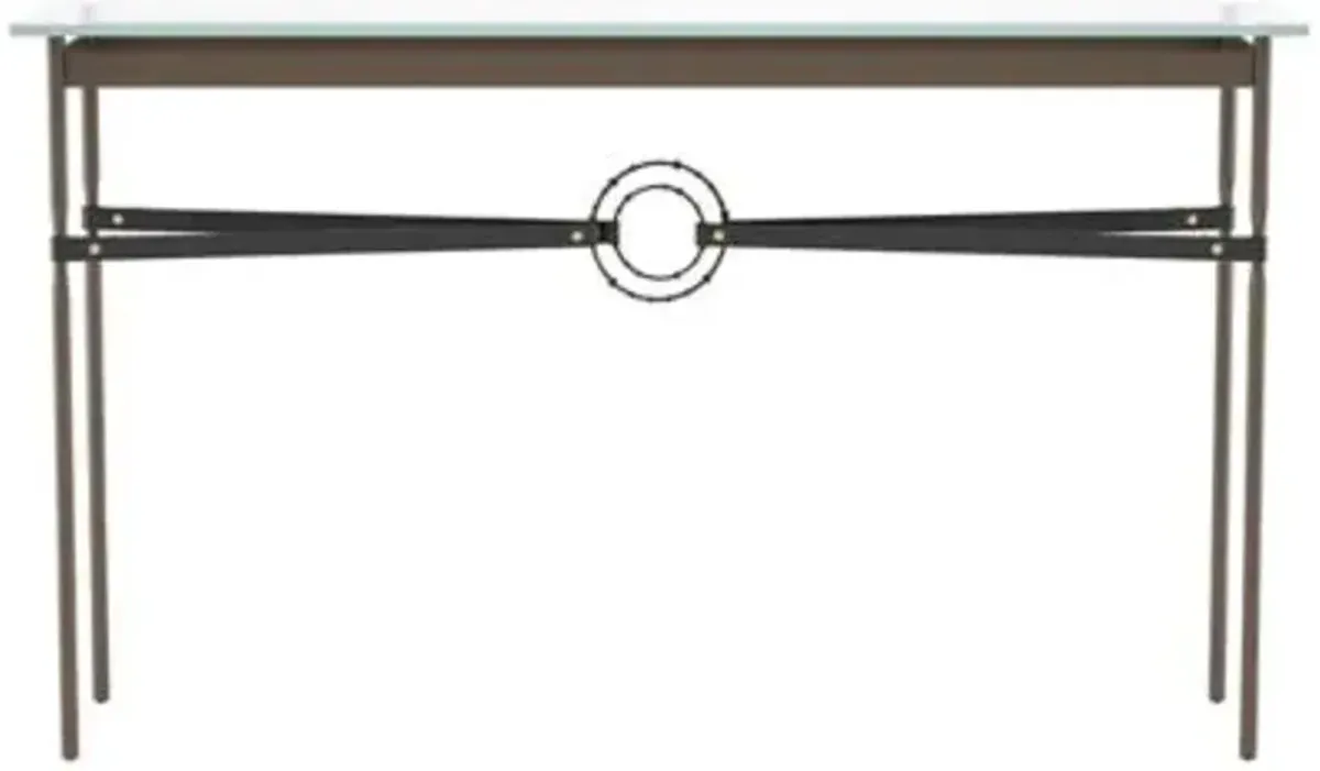 Equus Glass Top Console Table