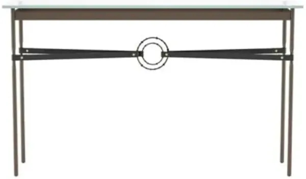 Equus Glass Top Console Table