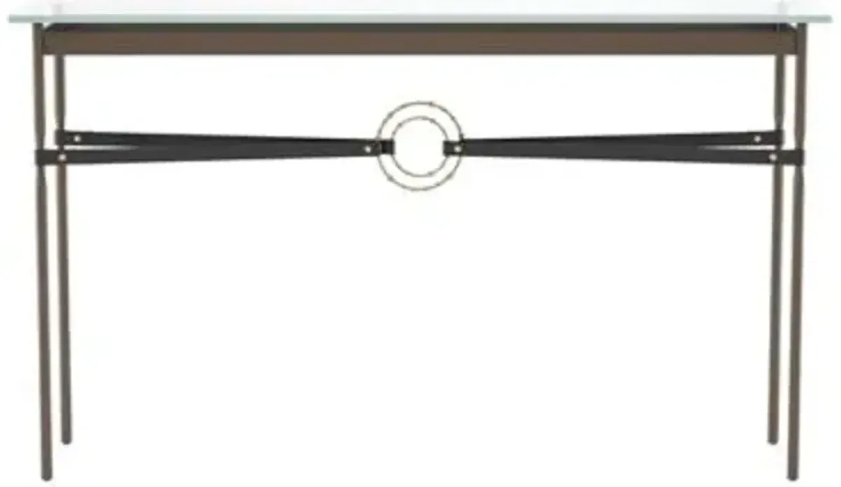 Equus Glass Top Console Table
