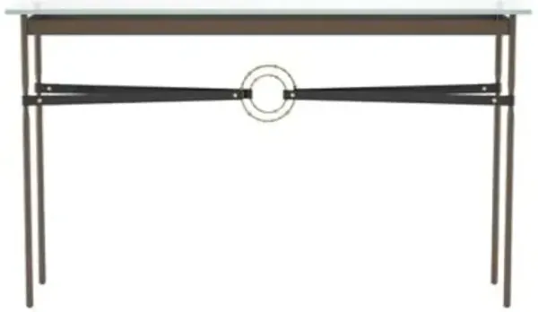 Equus Glass Top Console Table