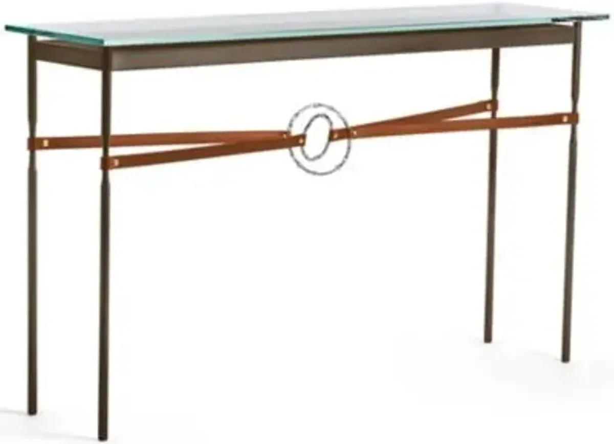Equus Glass Top Console Table