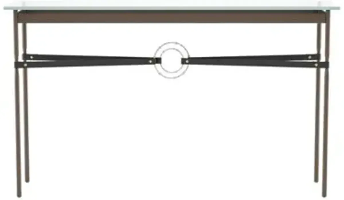 Equus Glass Top Console Table