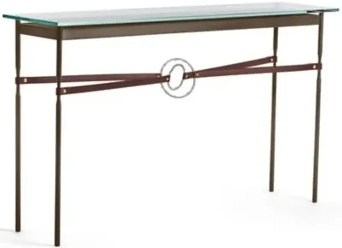 Equus Glass Top Console Table