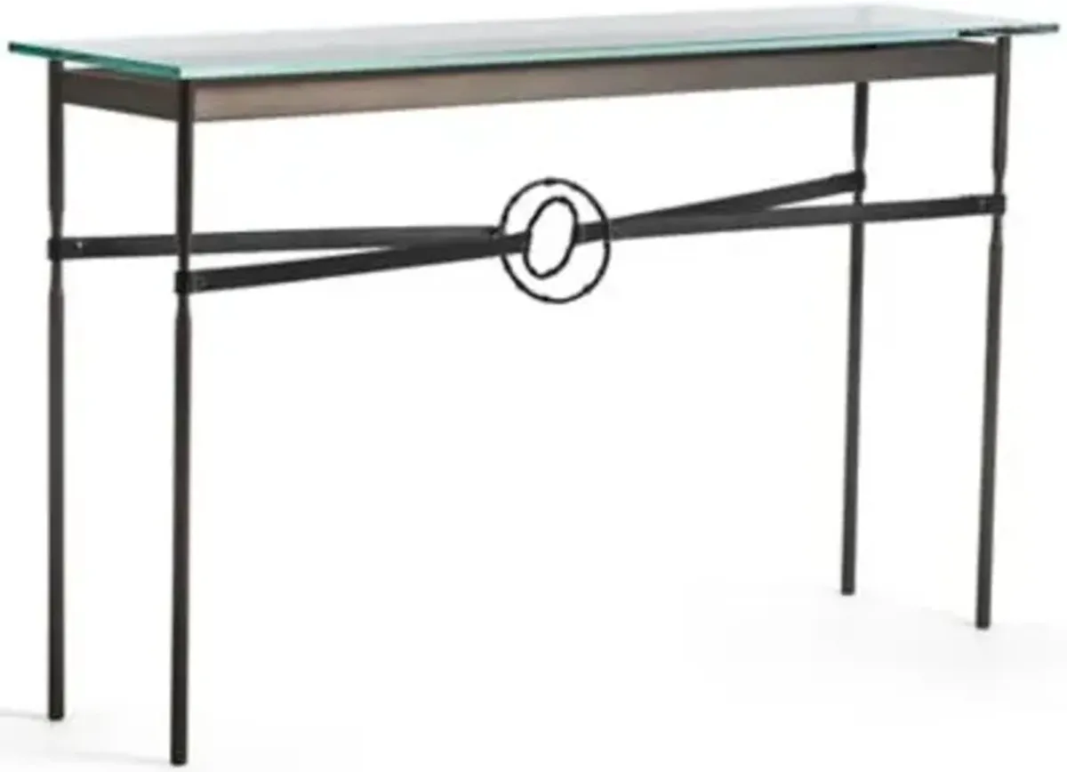 Equus Glass Top Console Table