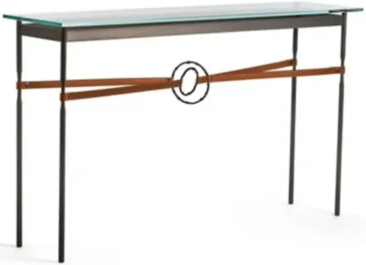 Equus Glass Top Console Table