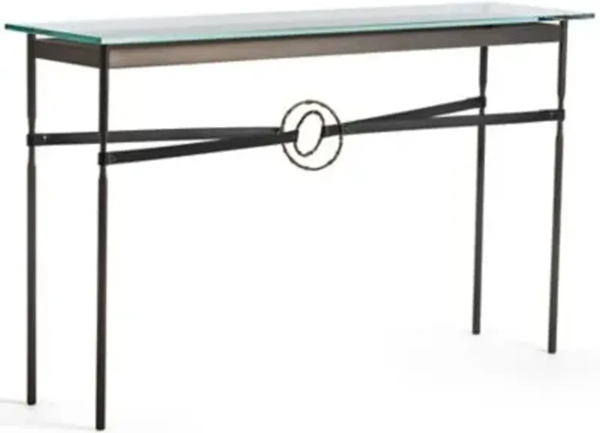 Equus Glass Top Console Table