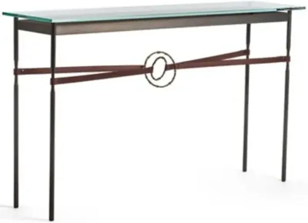 Equus Glass Top Console Table