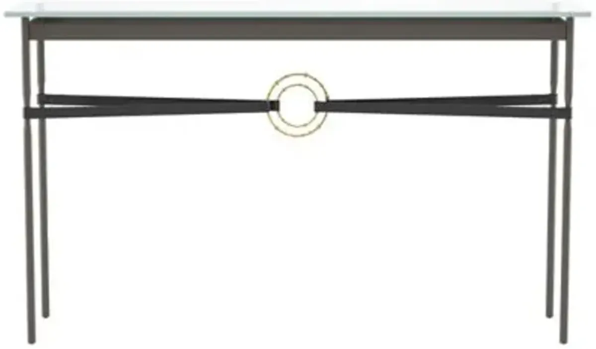 Equus Glass Top Console Table