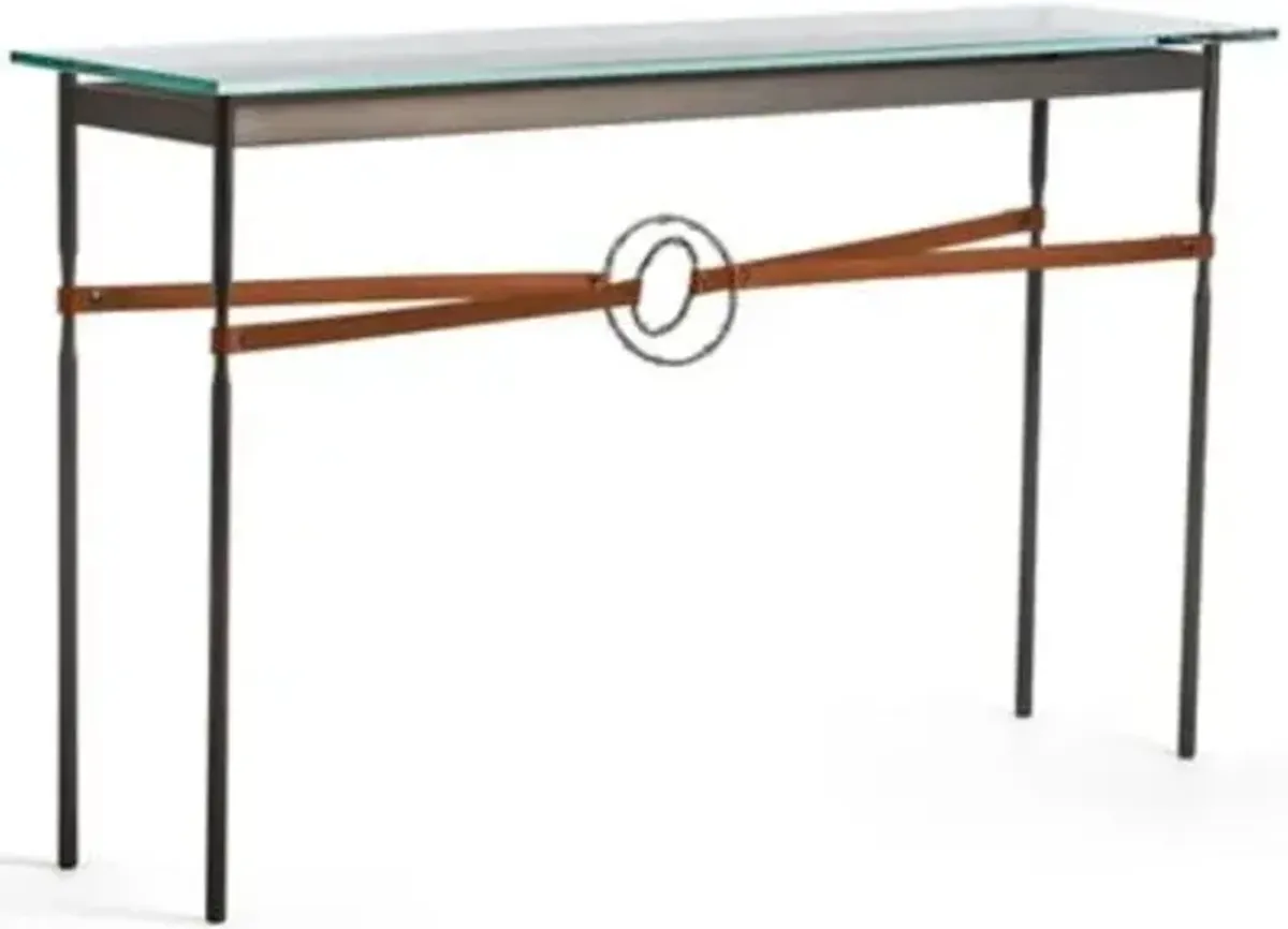 Equus Glass Top Console Table