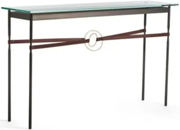Equus Glass Top Console Table