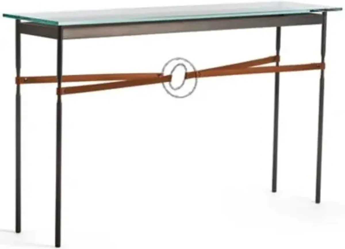 Equus Glass Top Console Table