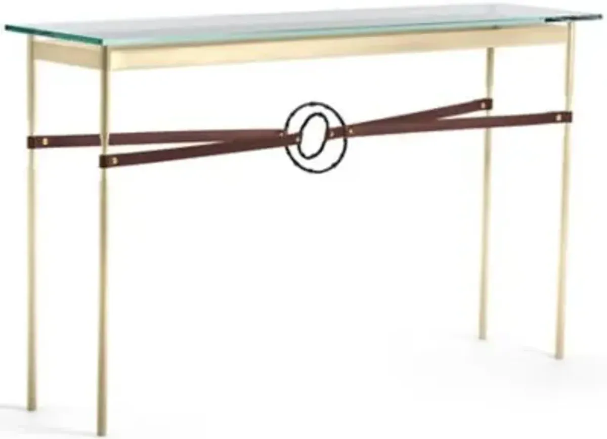 Equus Glass Top Console Table