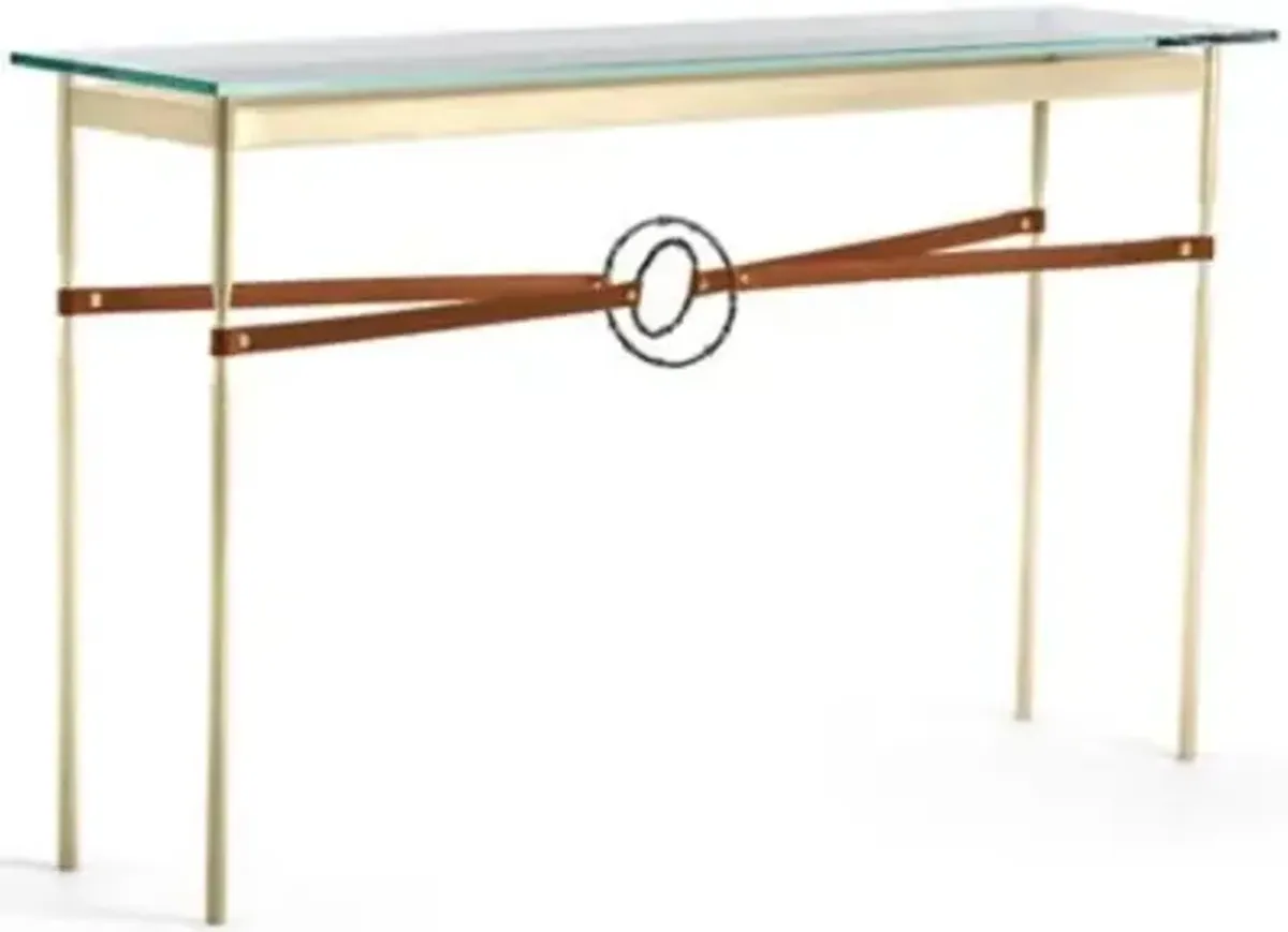Equus Glass Top Console Table