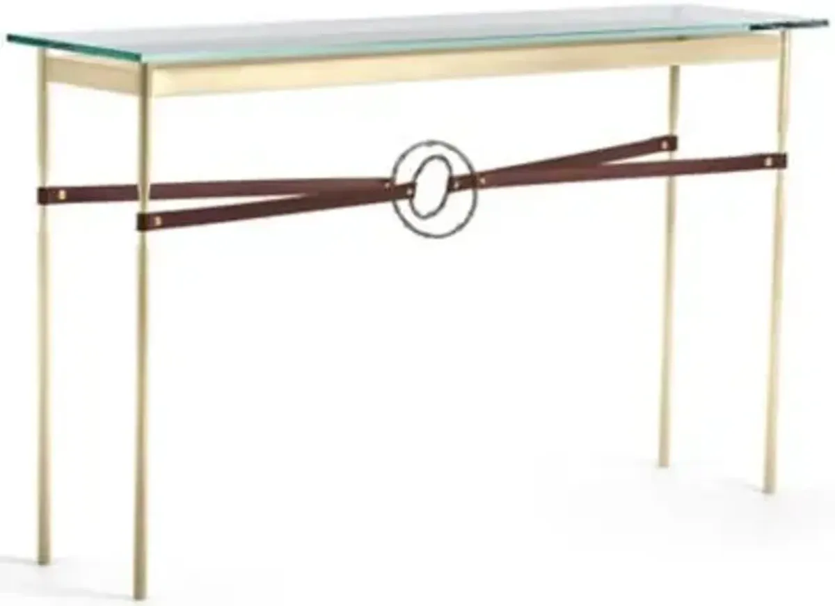 Equus Glass Top Console Table