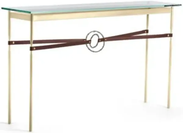 Equus Glass Top Console Table