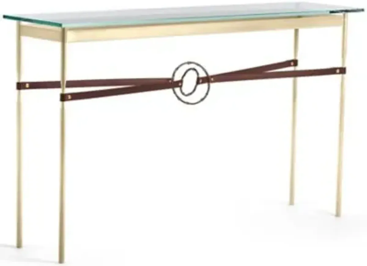 Equus Glass Top Console Table