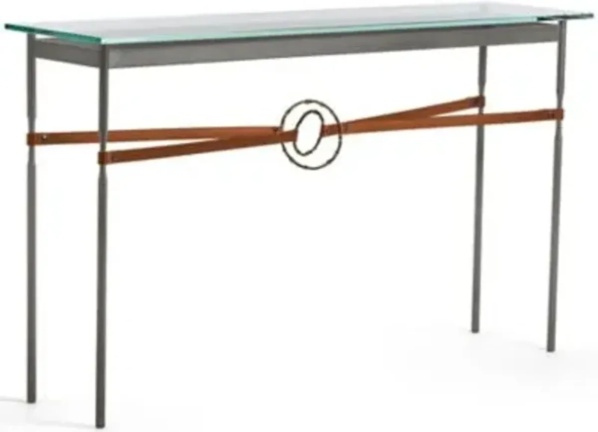 Equus Glass Top Console Table