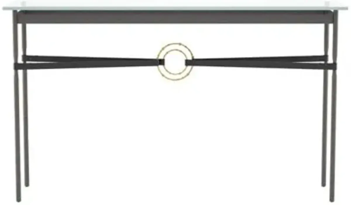 Equus Glass Top Console Table