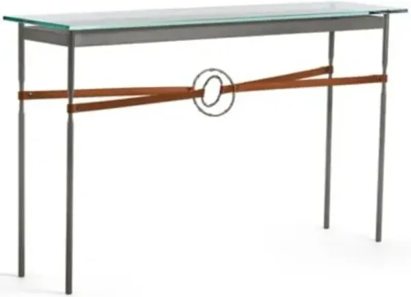 Equus Glass Top Console Table