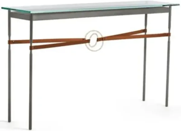 Equus Glass Top Console Table