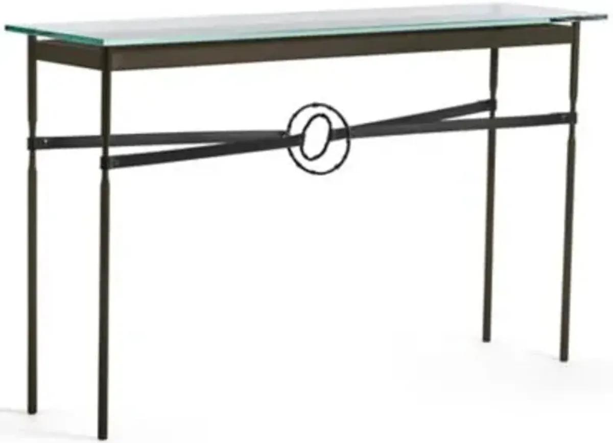 Equus Glass Top Console Table