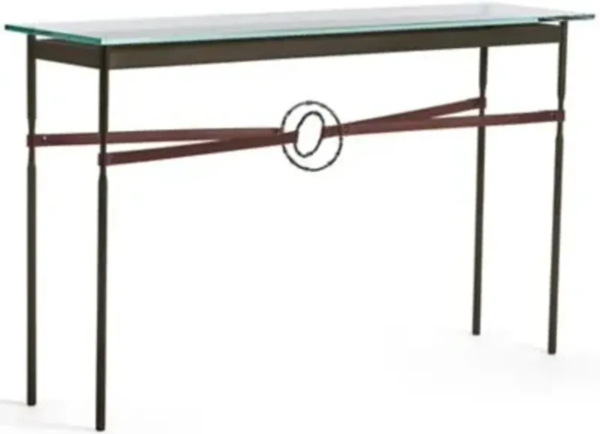 Equus Glass Top Console Table