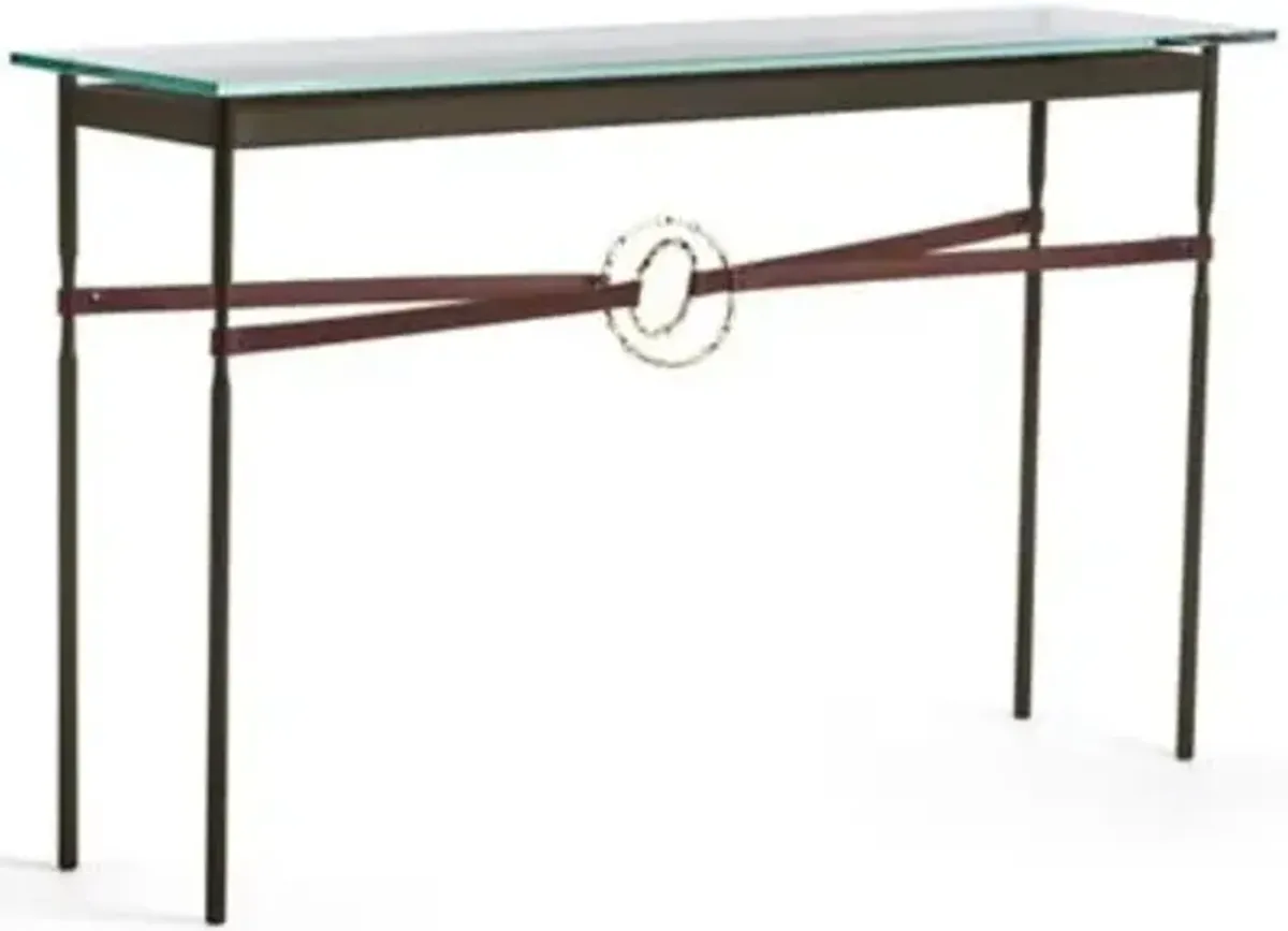 Equus Glass Top Console Table