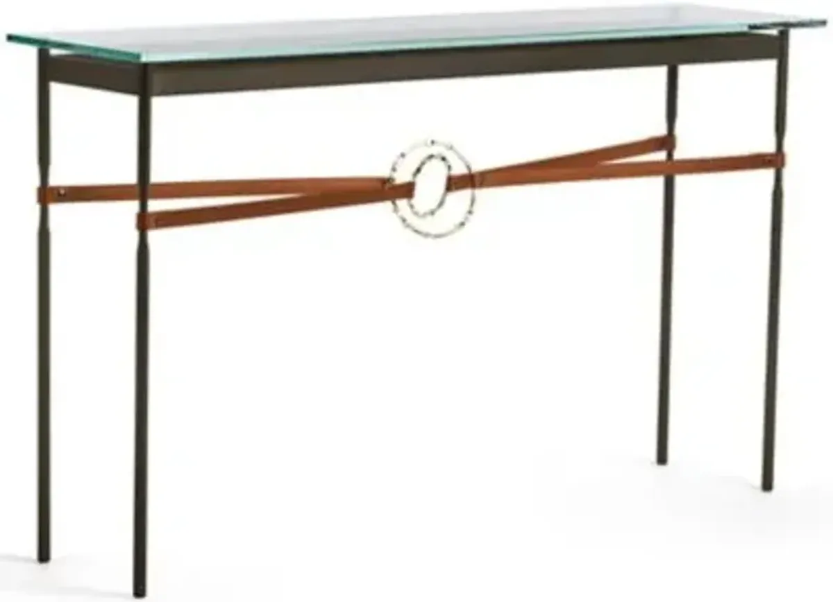 Equus Glass Top Console Table