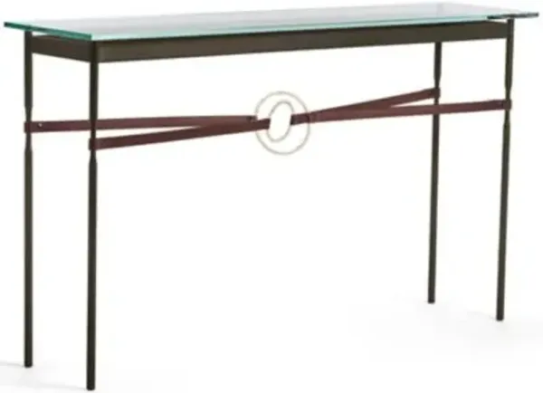 Equus Glass Top Console Table