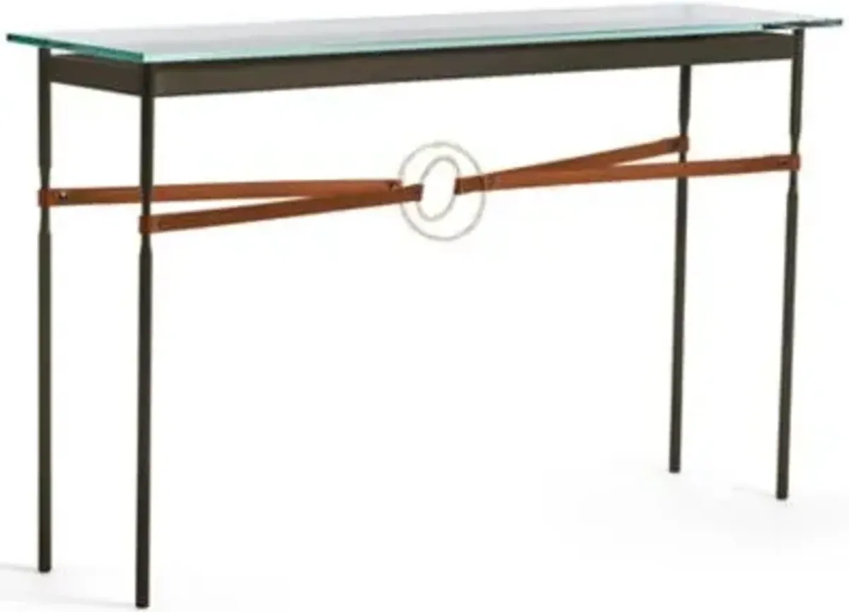 Equus Glass Top Console Table