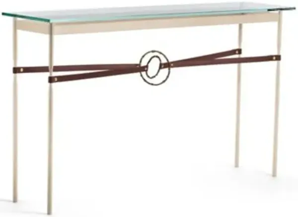 Equus Glass Top Console Table