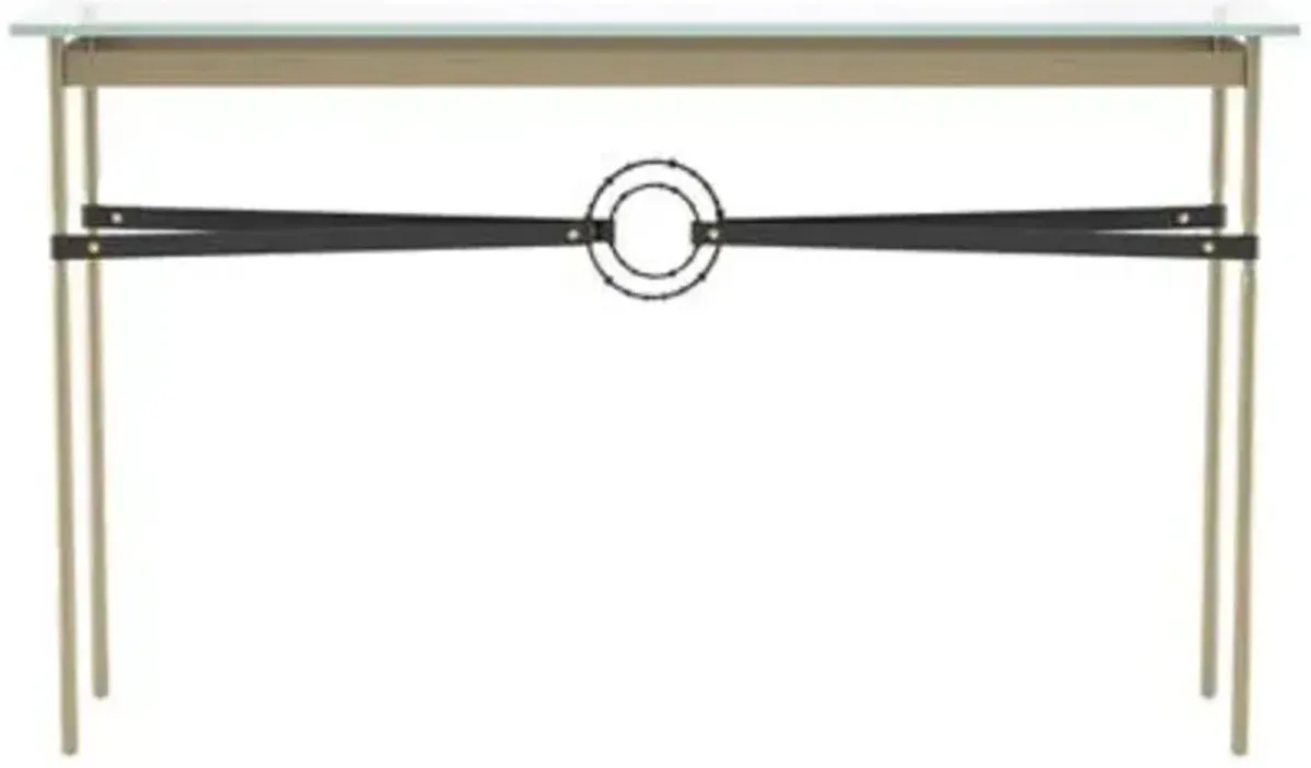 Equus Glass Top Console Table