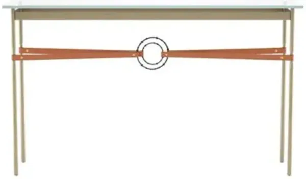 Equus Glass Top Console Table
