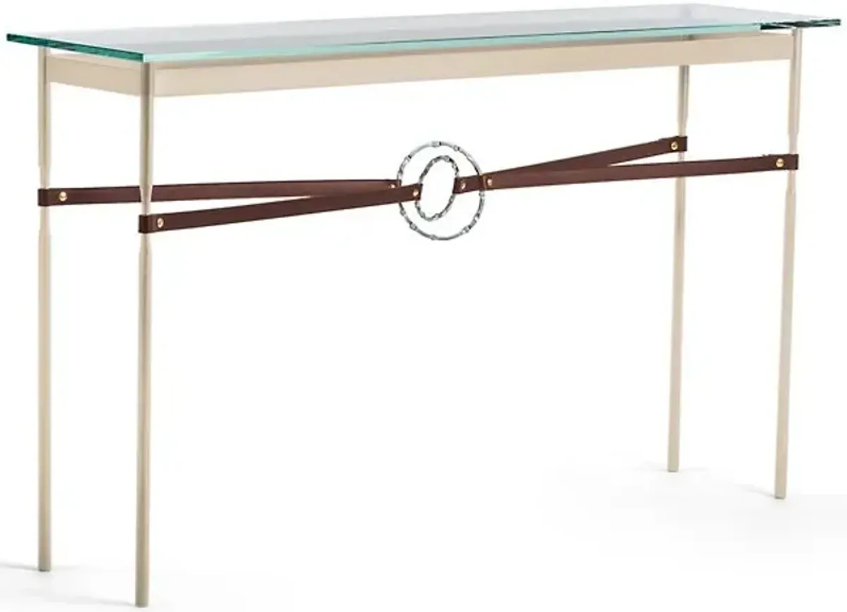Equus Glass Top Console Table