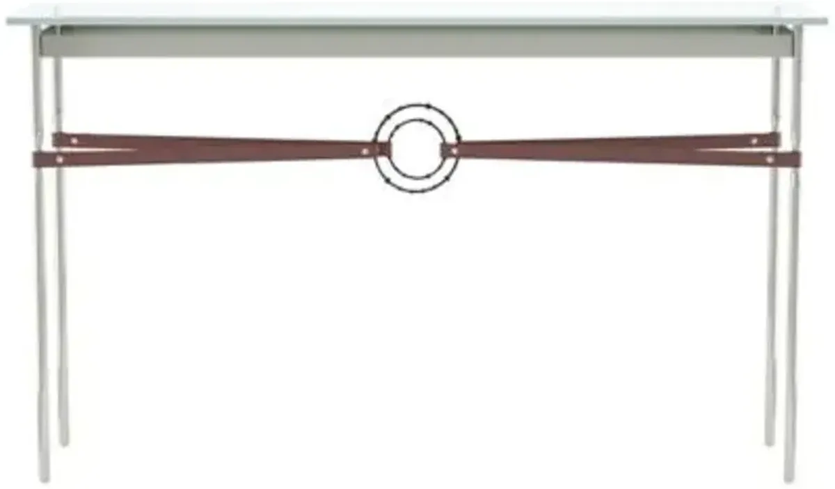 Equus Glass Top Console Table
