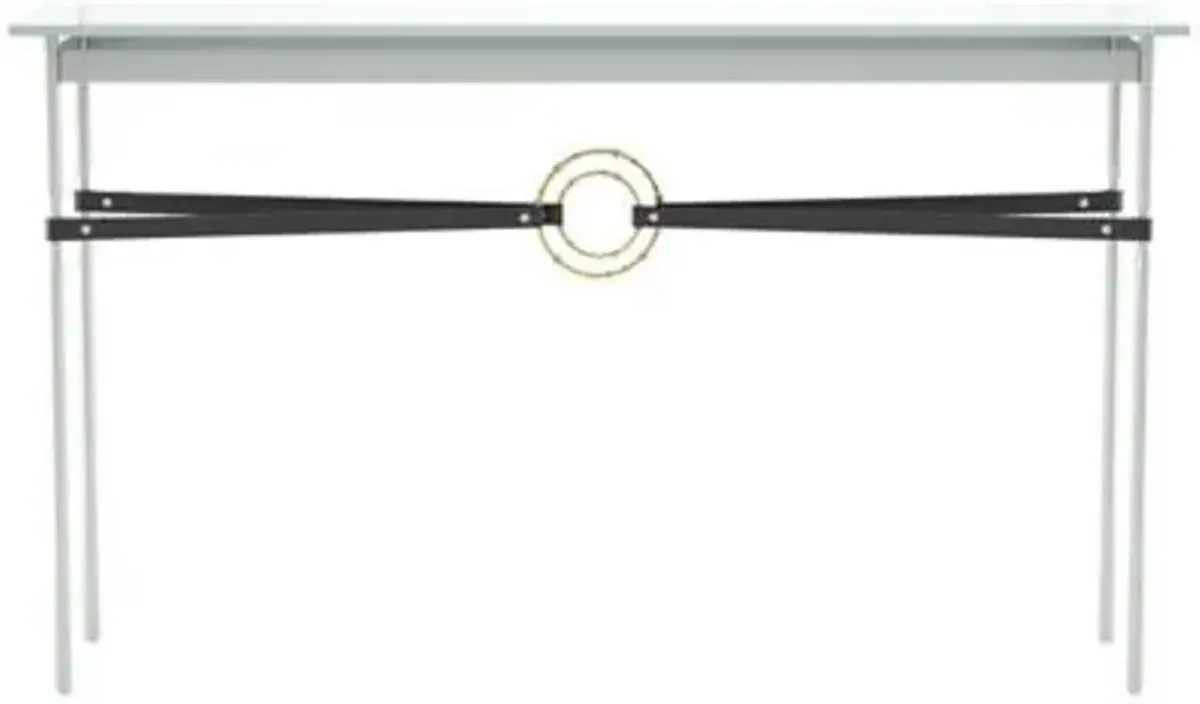 Equus Glass Top Console Table