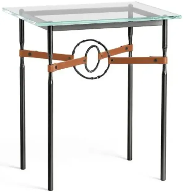 Equus Glass Top Side Table