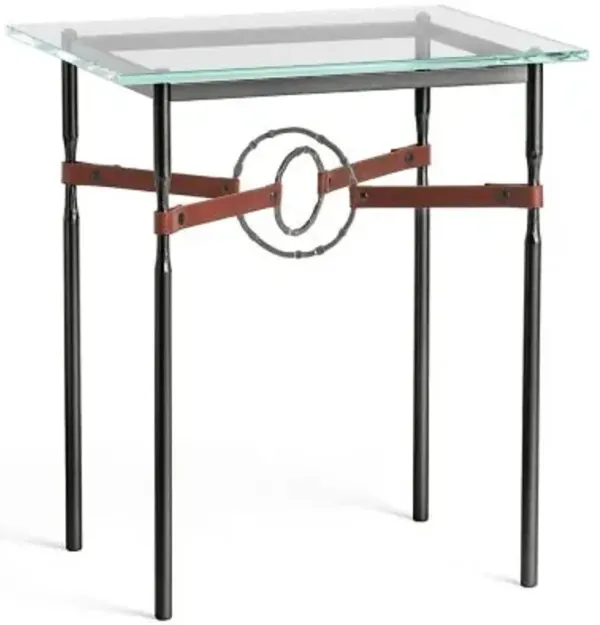 Equus Glass Top Side Table